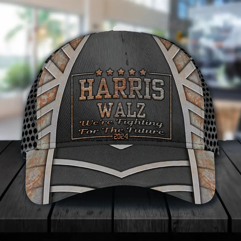 Harris Walz We're Fighting For The Future 2024 Hat Harris Walz Hat Gifts For Father In Law