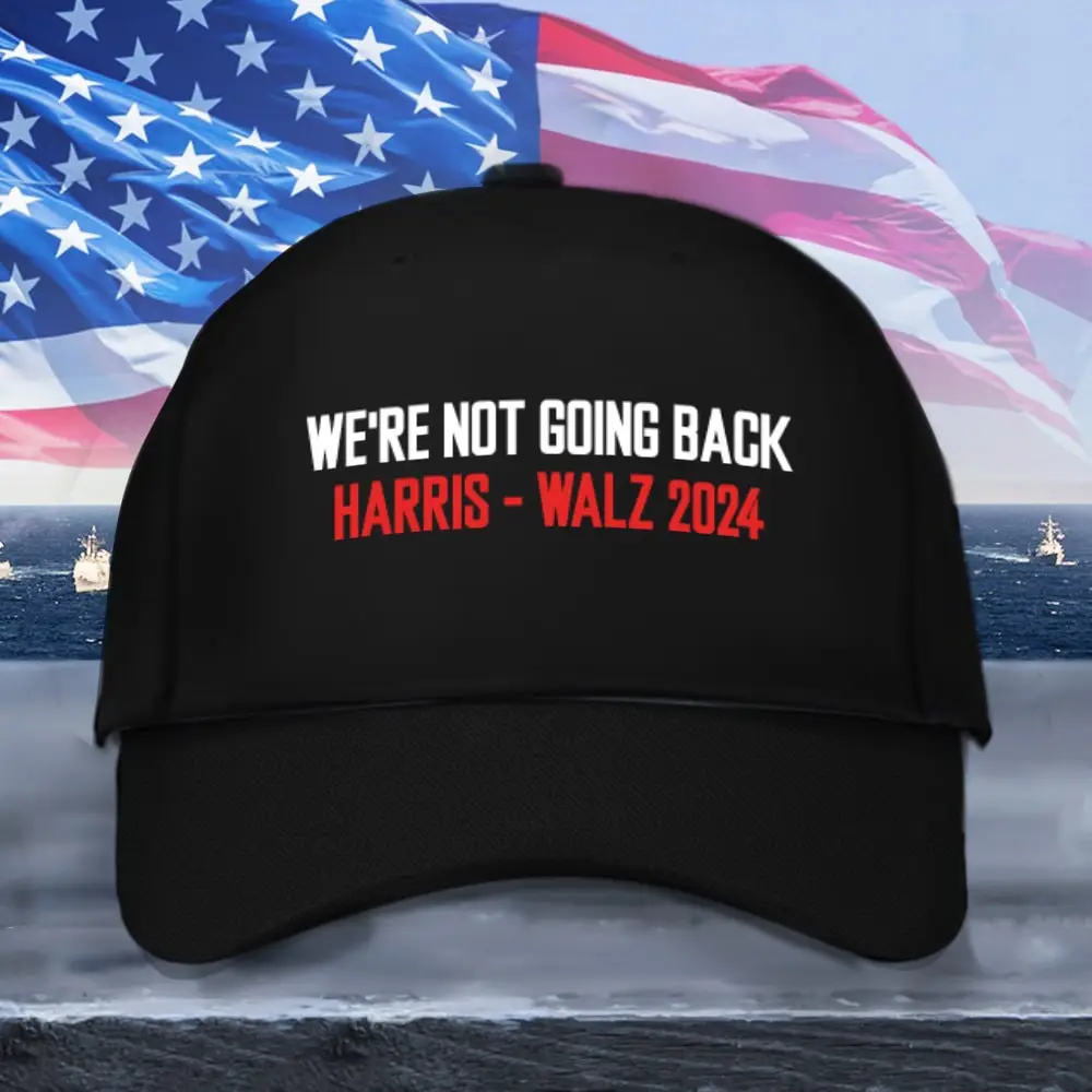 Harris Walz We're Not Going Back Hat Political Hat Gifts For Harris Walz Voters Harris Walz We're Not Going Back Hat Political Hat Gifts For Harris Walz Voters - Image 1