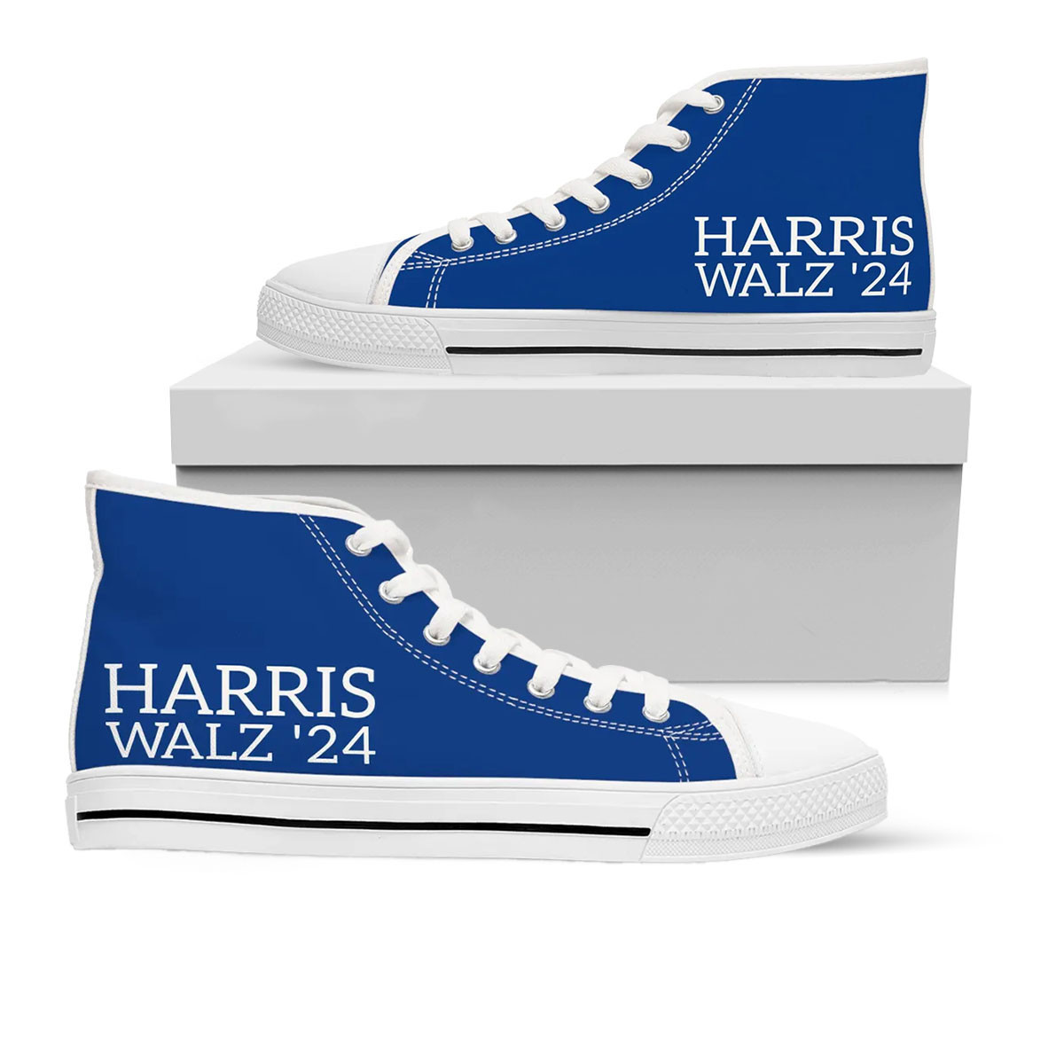 Harris Walz Women's High Top Sneakers Harris Walz Sneakers Shoes Gifts For Him Her