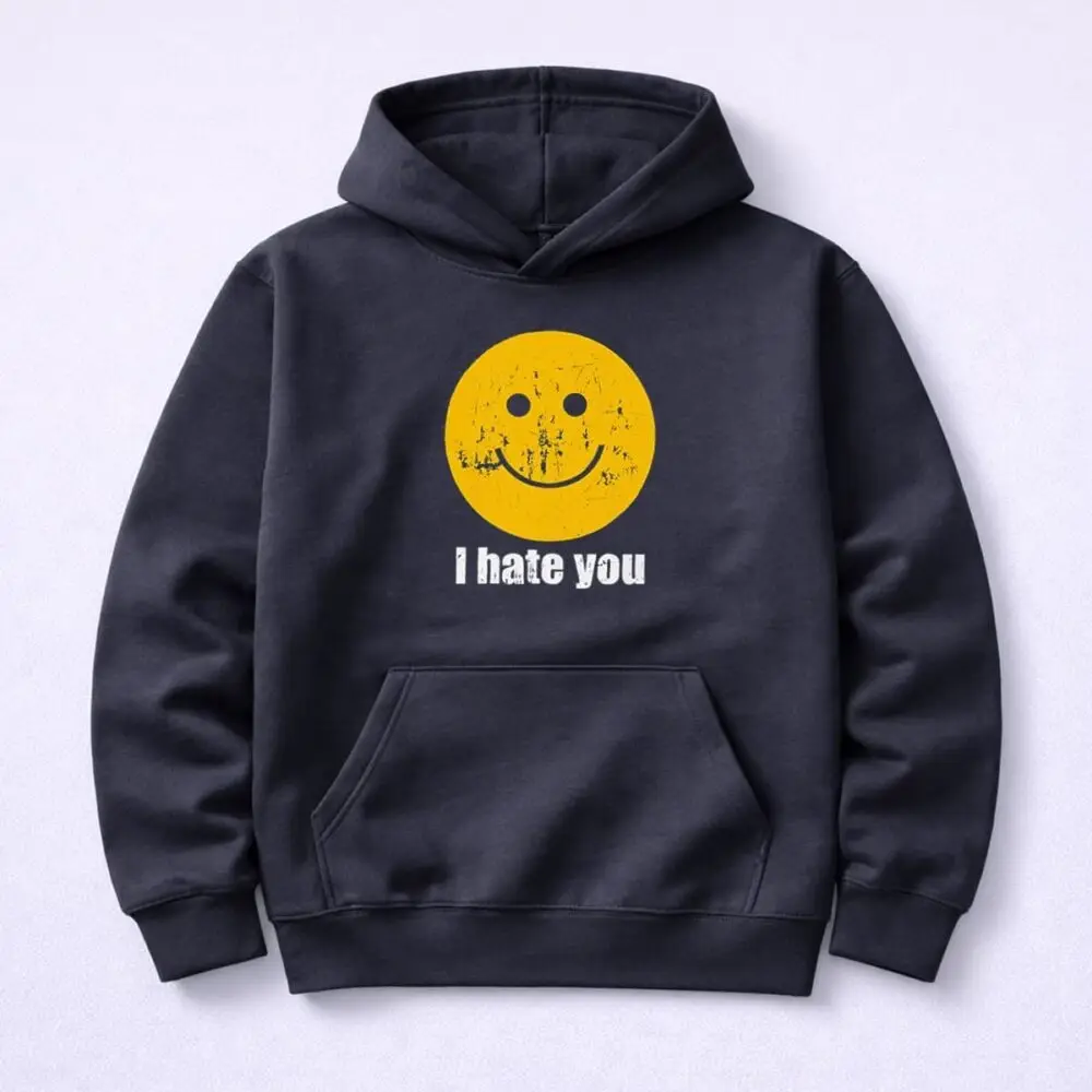 Harry Styles I Hate You Hoodie Smiley Face Merch Fan Gear Trending Music Sweatshirt Best Gift For Fans