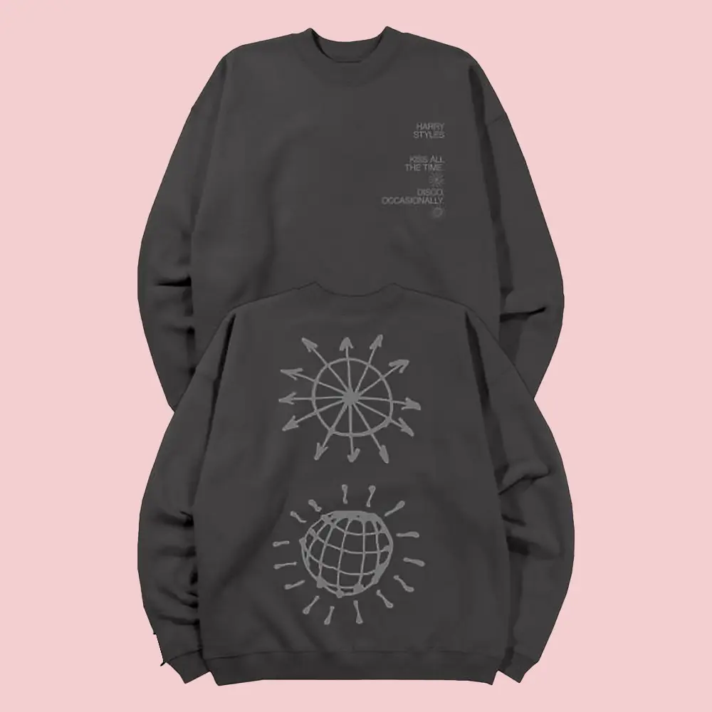 Harry Styles Merch Harry Styles Kiss Disco Reflective Minimalist Sweatshirt Gift For Brothers Harry Styles Merch Harry Styles Kiss Disco Reflective Minimalist Sweatshirt Gift For Brothers - Image 1
