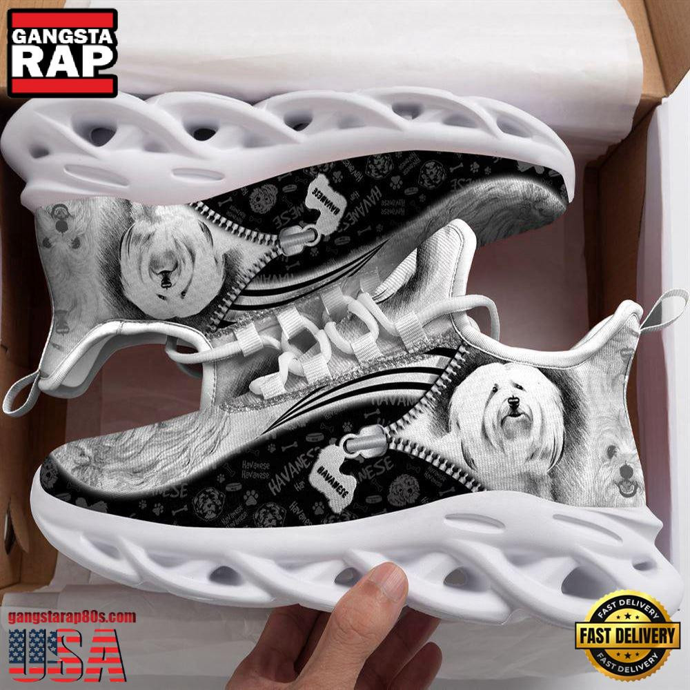 Havanese Dogs Lover Air Max Shoes Air Cushion Sneakers, Running Sneakers