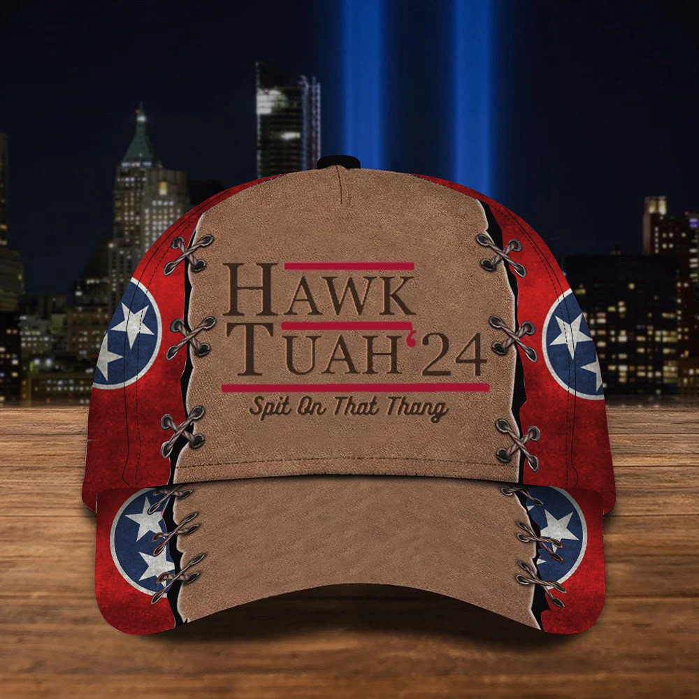 Hawk Tuah Hat Hawk Tuah Spit On That Thang Tennessee Flag Hat Funny Hawk Tuah Merch