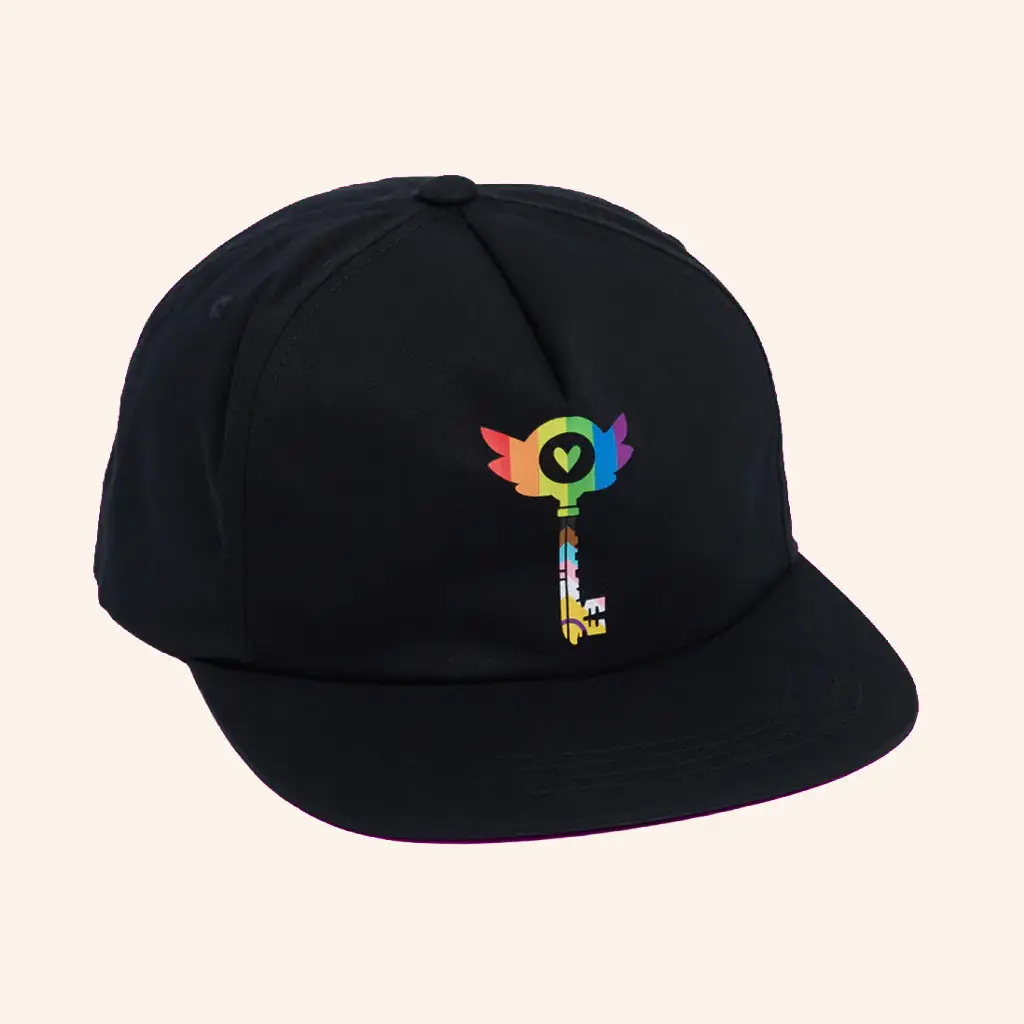 Hazbin Hotel Merch Pride 2025 Key Snapback Hat Embroidered Christmas Presents For Friends -WearandDecor
