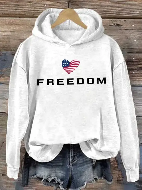 Heart USA Flag Charlie Kirk Freedom Hoodie RIP Charlie In Loving Memory Clothing Gifts