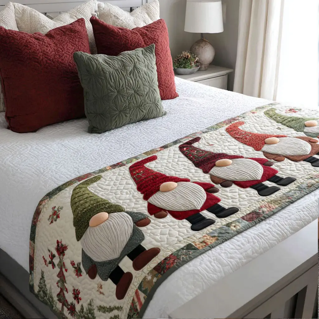 Hearthside Cheer Quilted Bed Runner Hearthside Cheer Warm Holiday Gift