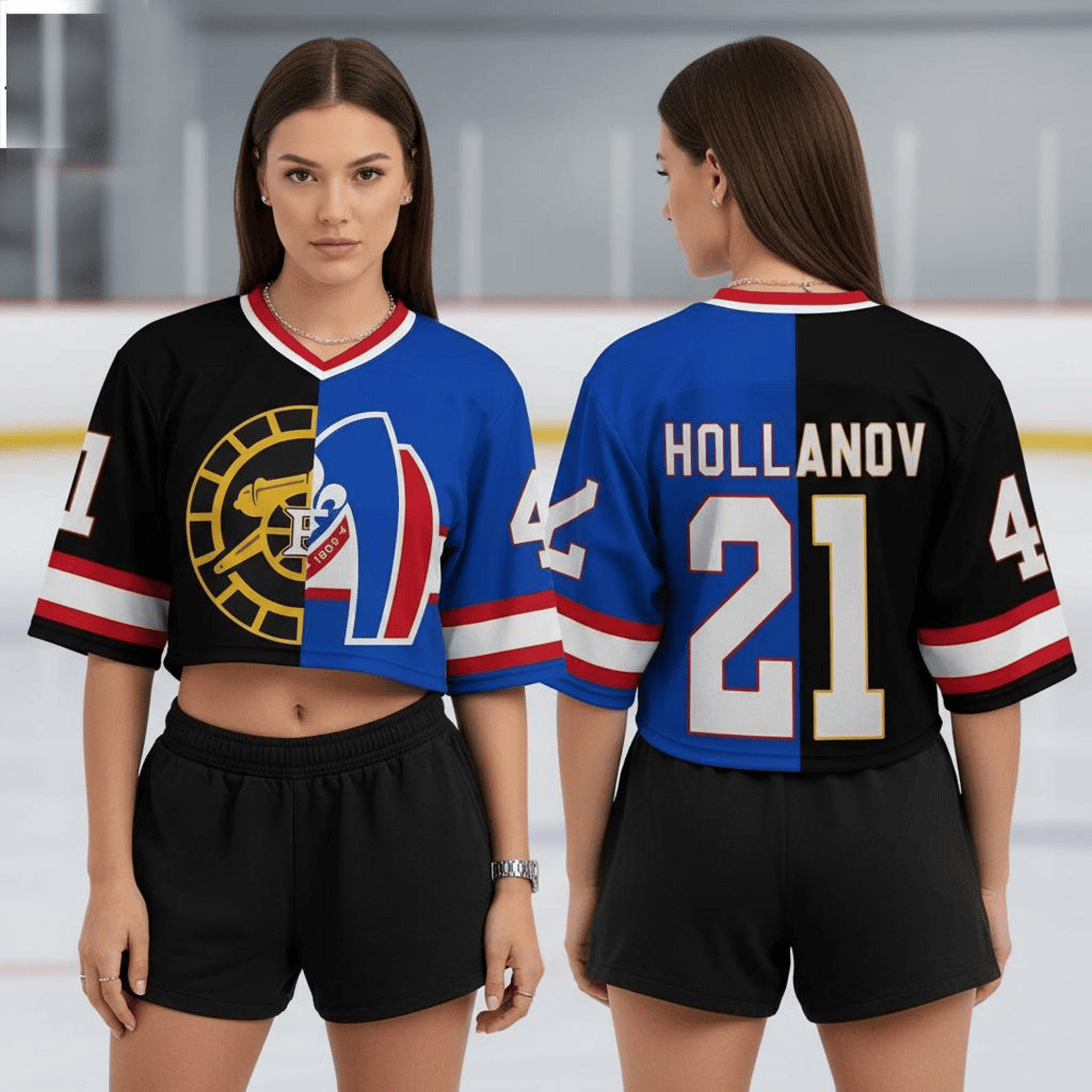 Heated Rivalry Crop Top Football Jersey ROZANOV & HOLLANDER Jersey LGBT Gift