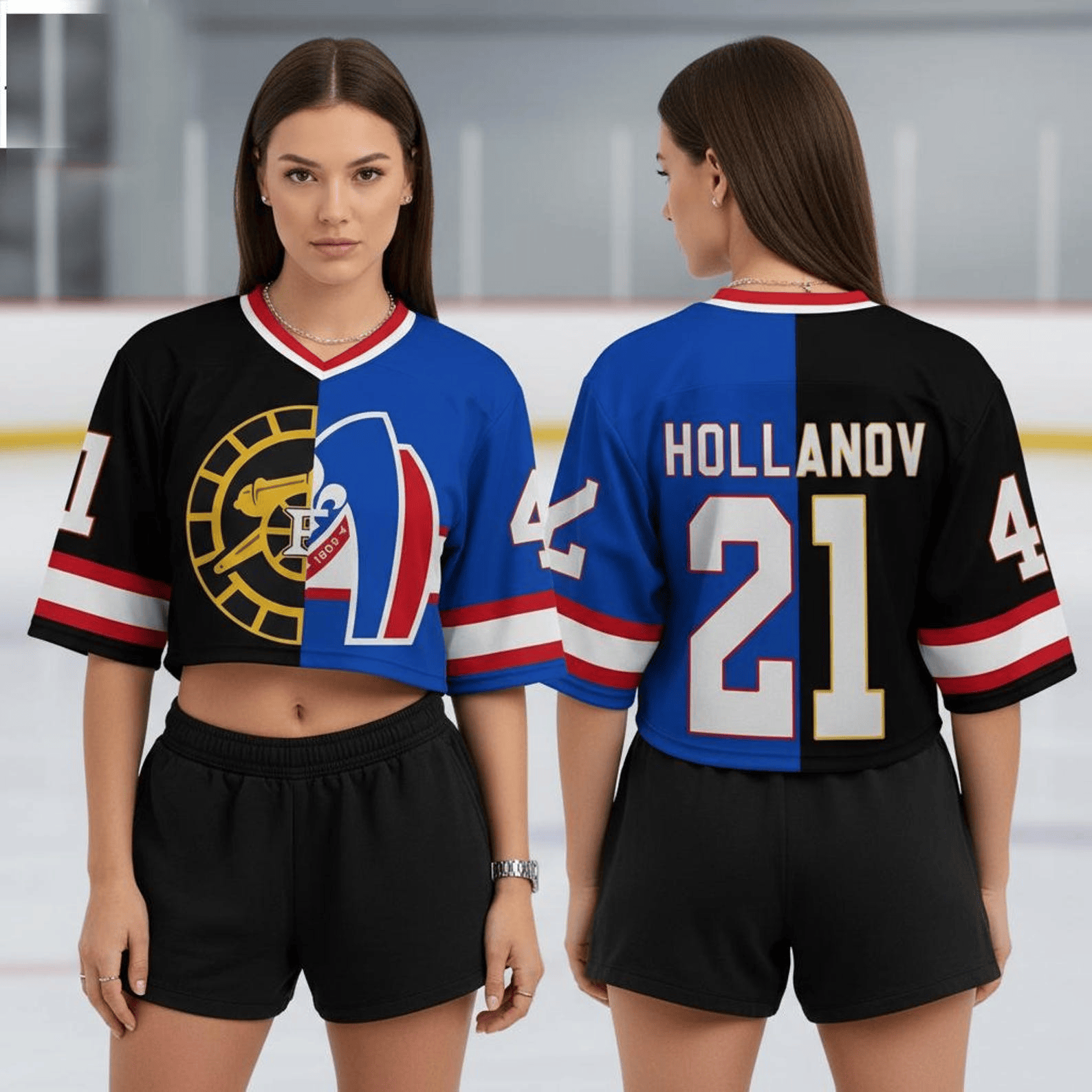 Heated Rivalry Crop Top Football Jersey ROZANOV & HOLLANDER Jersey LGBT Gift