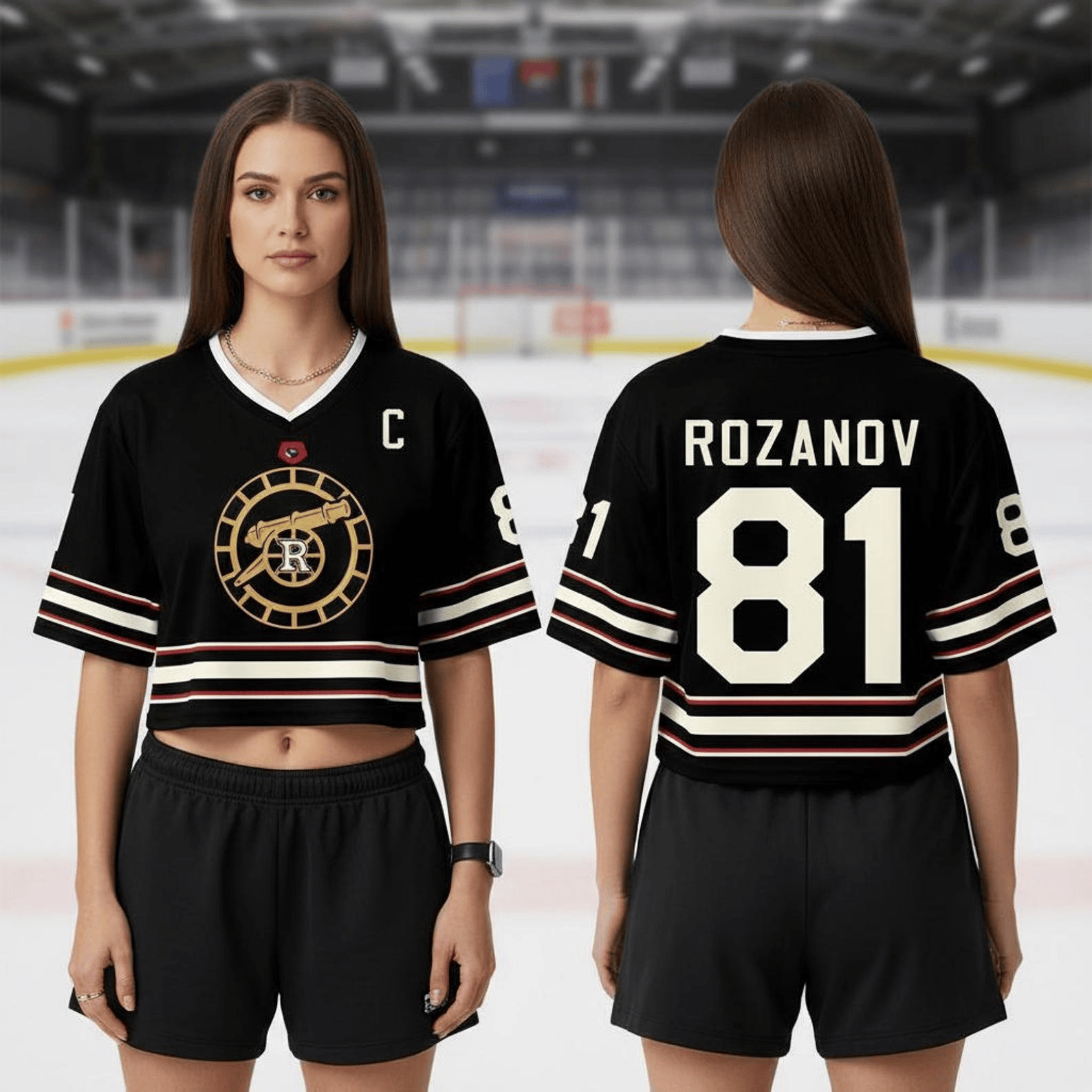 Heated Rivalry Crop Top Football Jersey ROZANOV 81 Jersey Best Gift for BFF