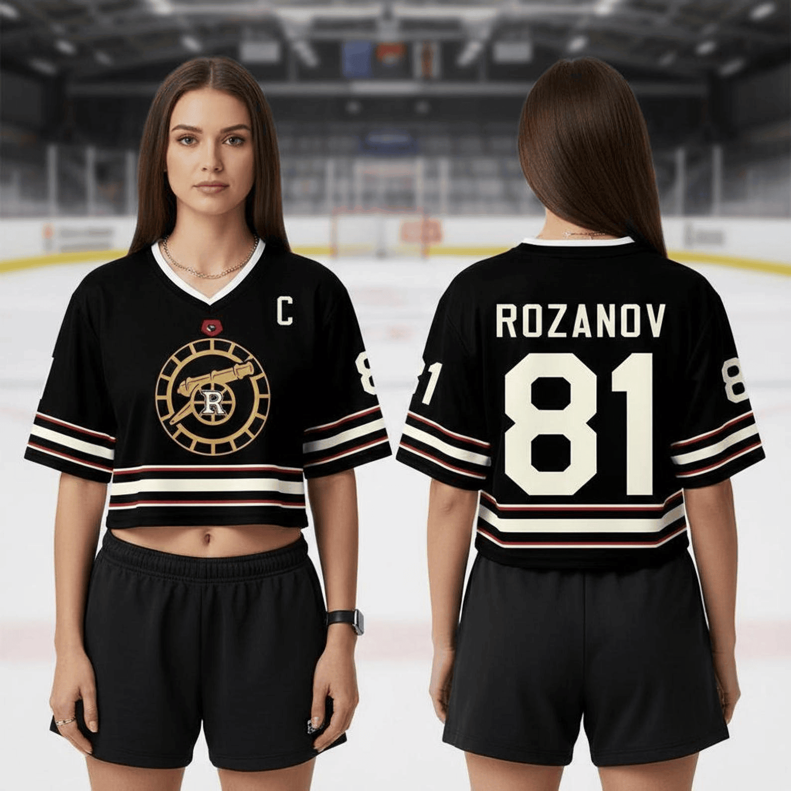 Heated Rivalry Crop Top Football Jersey ROZANOV 81 Jersey Best Gift for BFF