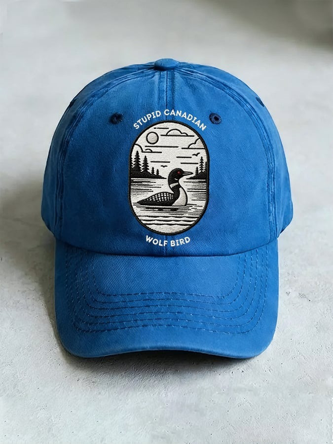 Heated Rivalry Hat Stupid Canadian Wolf Bird Ball Cap Romance Hockey Heated Rivalry Merch