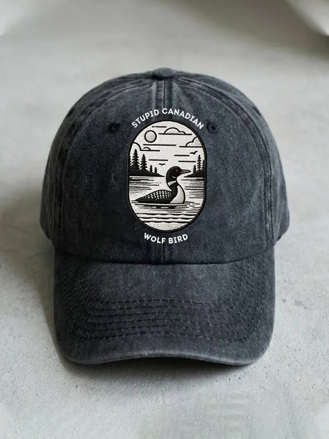 Heated Rivalry Hat Stupid Canadian Wolf Bird Baseball Cap Romance Hockey Merch Fan Gifts