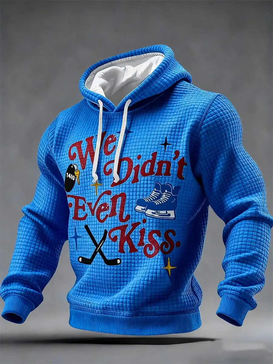 Heated Rivalry Hoodie We Didn't Even Kiss Hooded Sweatshirt Romance Ice Hockey Merch For Fans