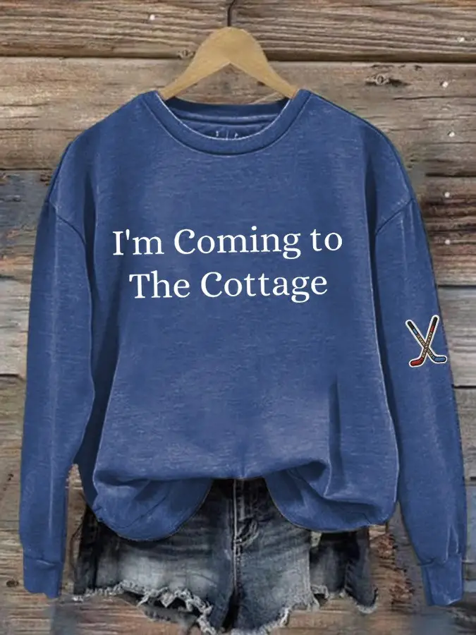Heated Rivalry I'm Coming To The Cottage Sweatshirt Gay Romance Hockey Heated Rivalry Merch