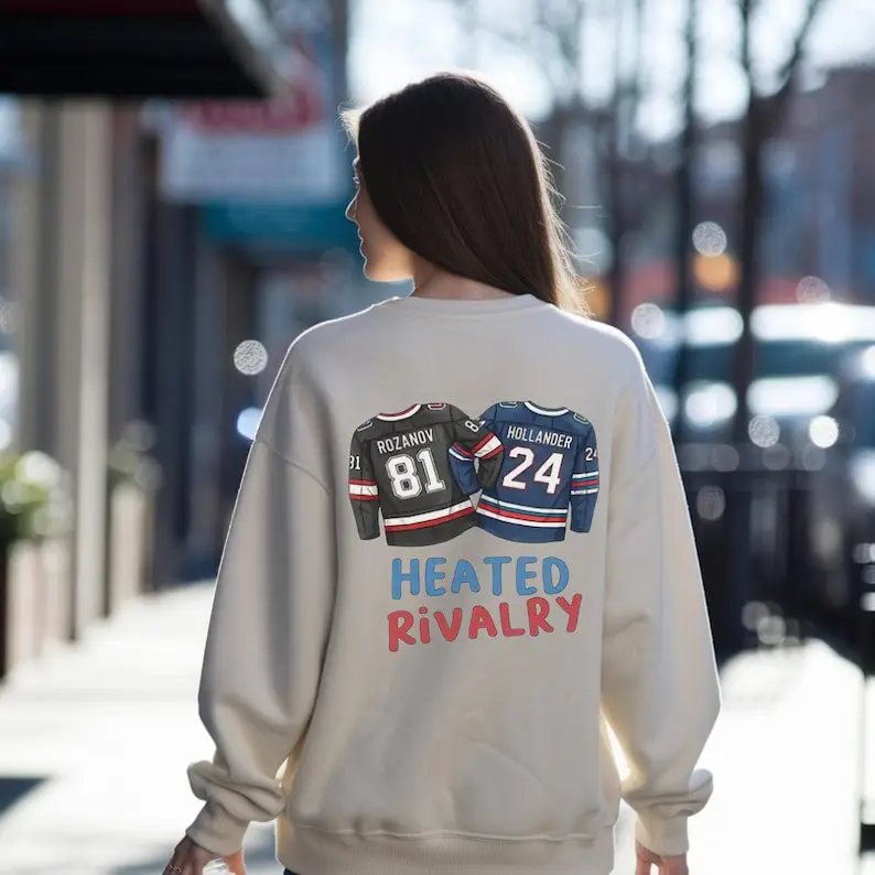 Heated Rivalry Merch Ilya Rozanov 81 And Shane Hollander 24 Hockey Sweatshirt Skinship Gift For Boyfriends