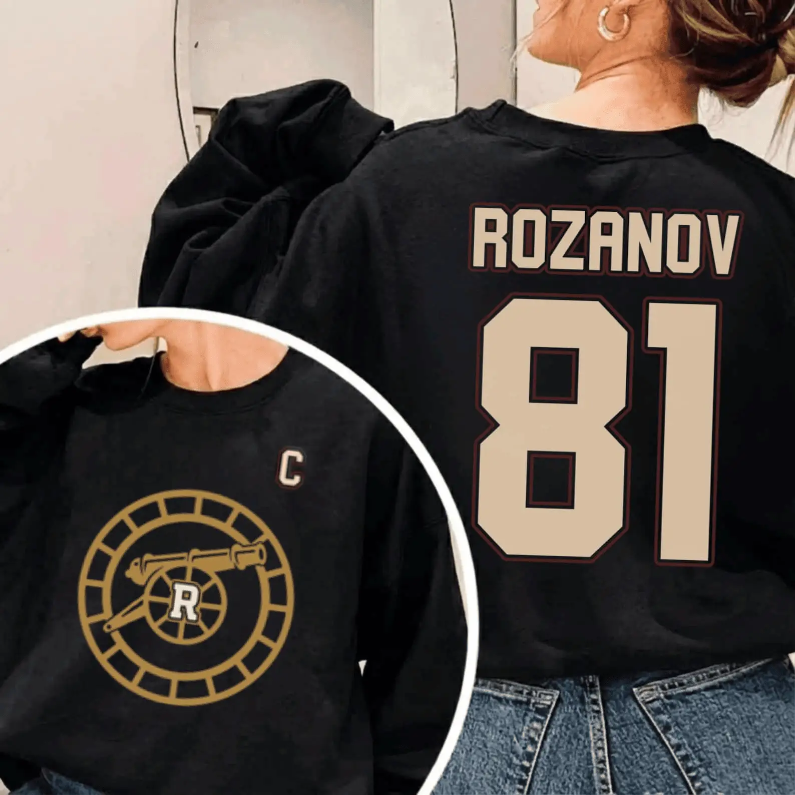 Heated Rivalry Merch Ilya Rozanov 81 Sweatshirt Hockey Team Outfit for Women