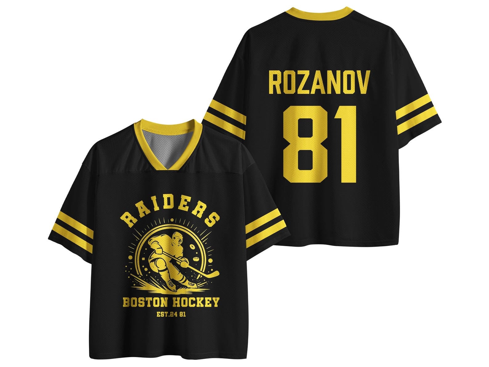 Heated Rivalry Merch Ilya Rozanov 81Boston Raiders Jersey Hudson Williams Connor Storrie Shirt -WearandDecor