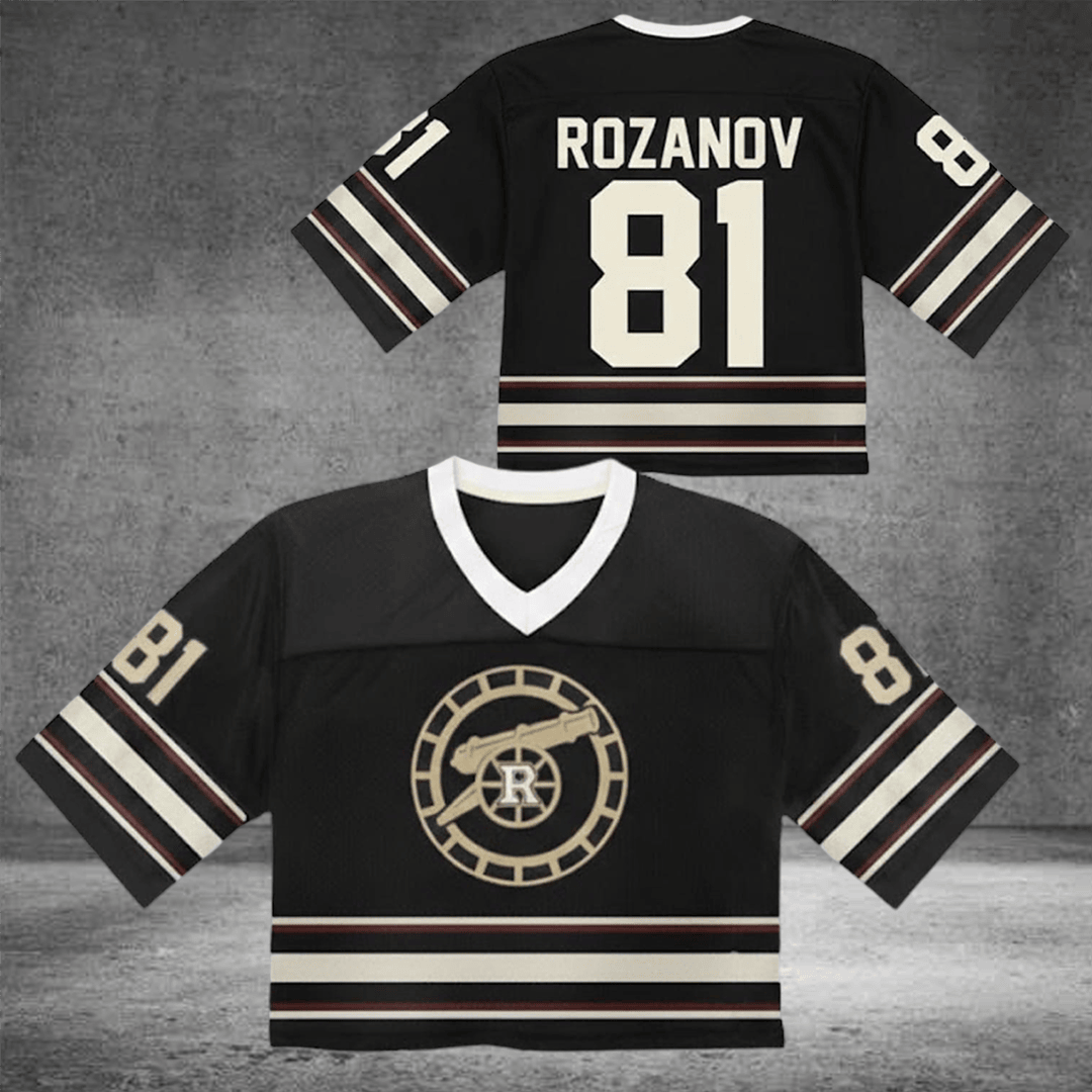 Heated Rivalry Merch Rozanov 81 Croptop Football Jersey Romance Hockey LGBT Gift
