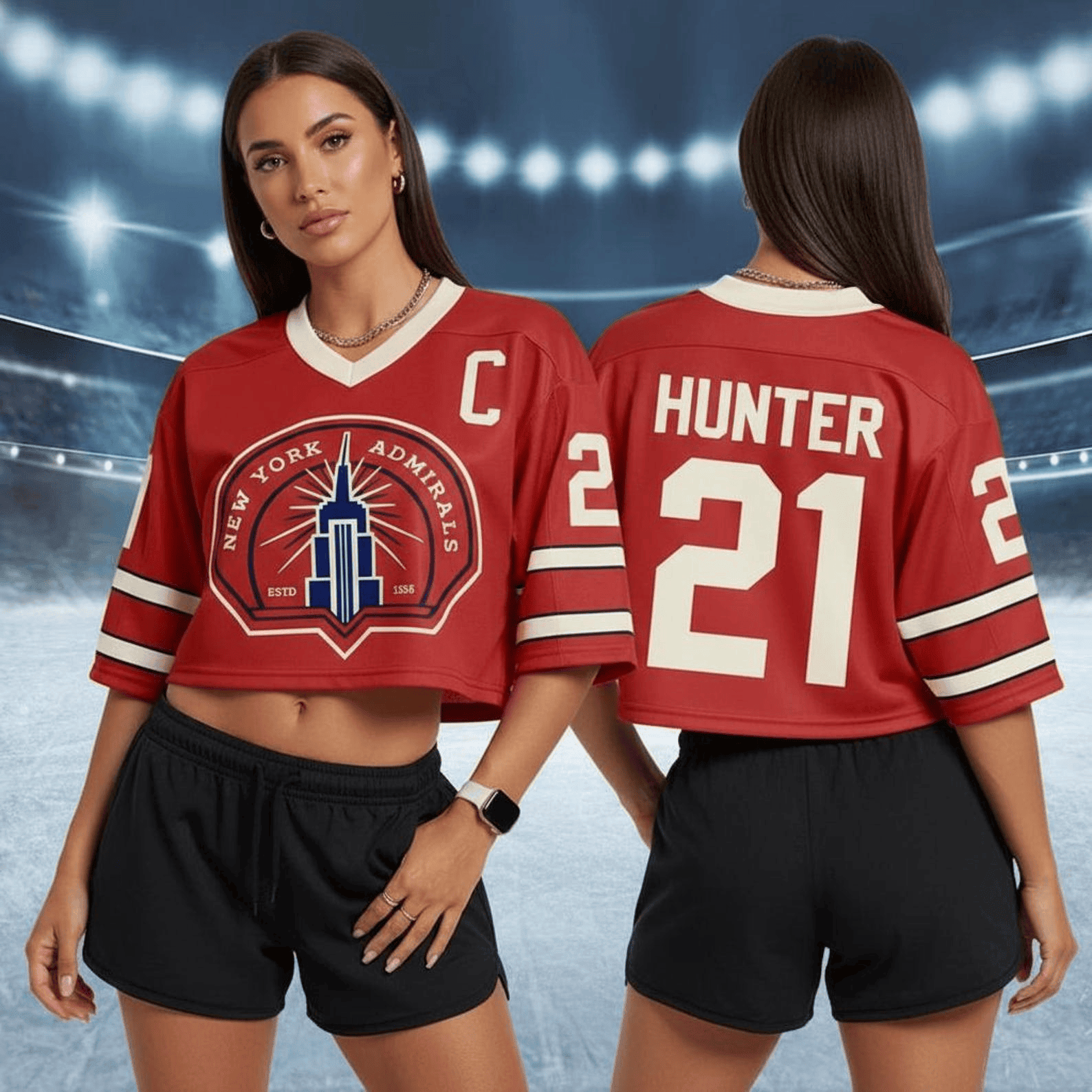Heated Rivalry Merch Scott Hunter Crop Top Football Jersey Hockey Fan Gifts
