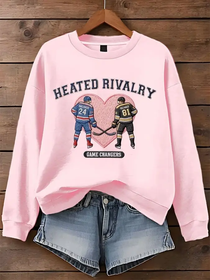 Heated Rivalry Merch Shop Game Changers Sweatshirt Rozanov 81 Hollander 24 Gifts For Her