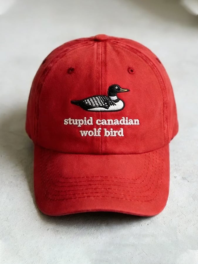 Heated Rivalry Merch Stupid Canadian Wolf Bird Hat Romance Ice Hockey Best Gifts For Fans Heated Rivalry Merch Stupid Canadian Wolf Bird Hat Romance Ice Hockey Best Gifts For Fans - Image 1