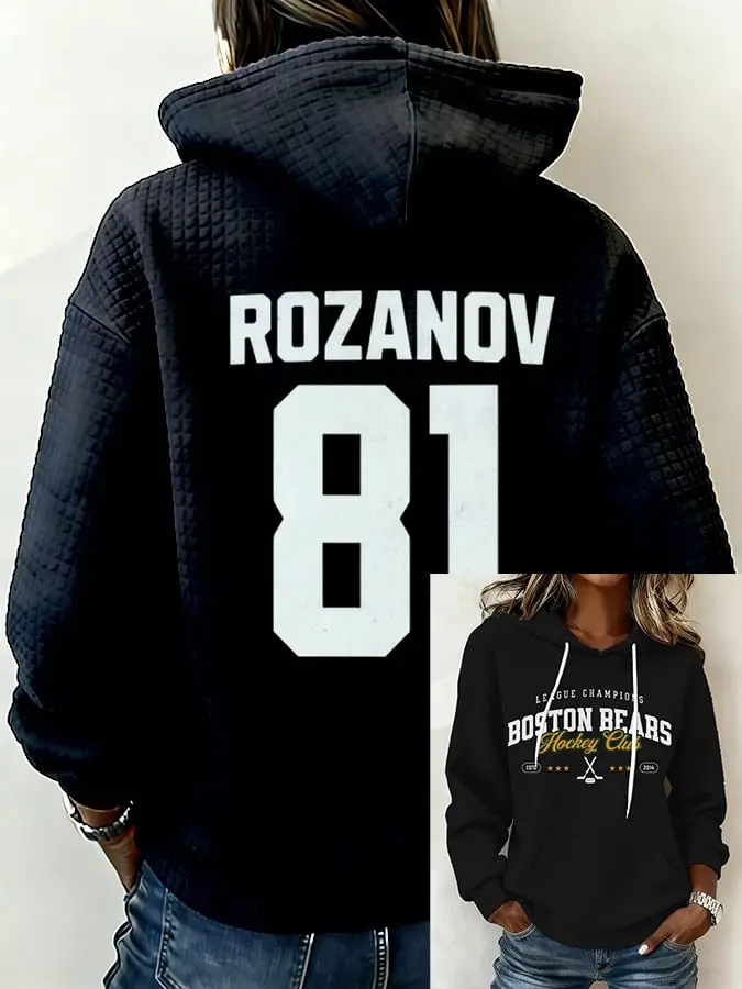 Heated Rivalry Merch Team Rozanov 81 Hoodie Boston Bears Hockey Club Heated Rivalry Apparel