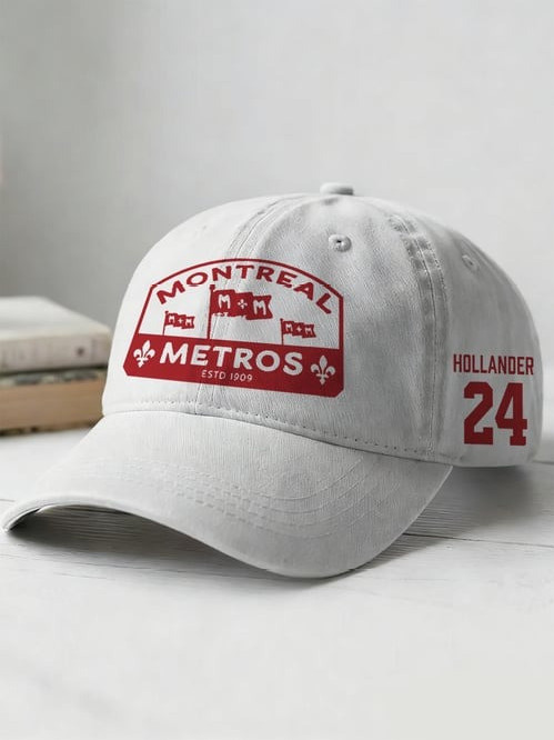Heated Rivalry Montreal Metros Hat Hollander 24 Baseball Cap Gifts For Heated Rivalry Lovers
