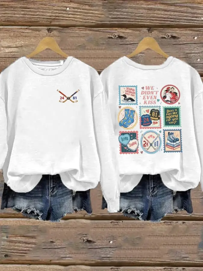Heated Rivalry Rozanov 81 Hollander 24 Romance Sweatshirt We Didn't Even Kiss Fan Merch Gifts