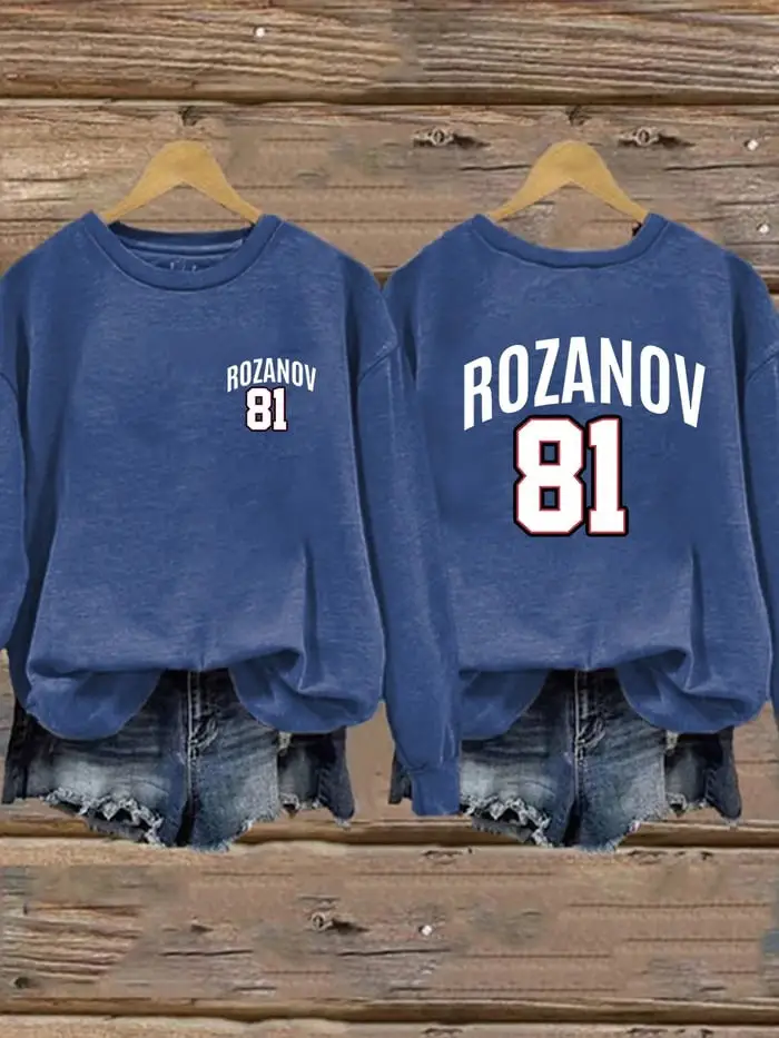 Heated Rivalry Rozanov 81 Sweatshirt Romantic Ice Hockey Apparel Gifts For Rozanov Lovers