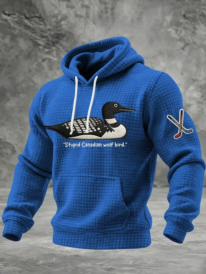Heated Rivalry Stupid Canadian Wolf Bird Hoodie Romance Ice Hockey Fan Apparel Gifts Ideas