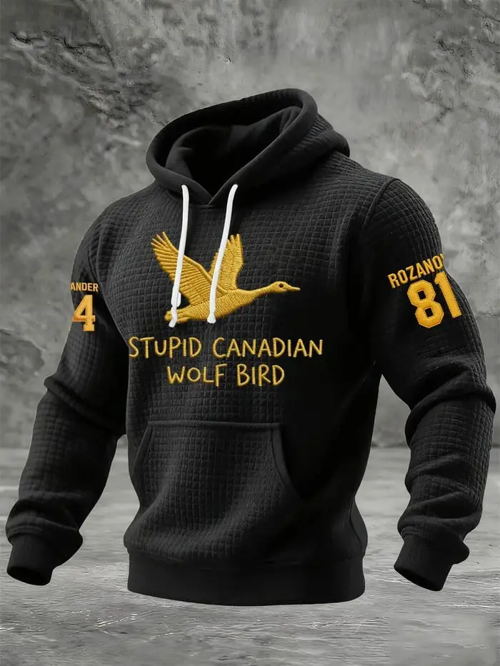 Heated Rivalry Stupid Canadian Wolf Bird Hoodie Rozanov 81 Hollander 24 Fan Clothing