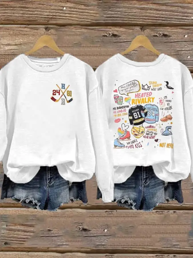 Heated Rivalry Sweatshirt Ilya Rozanov Shane Hollander Sweatshirt Hockey Romance Merch
