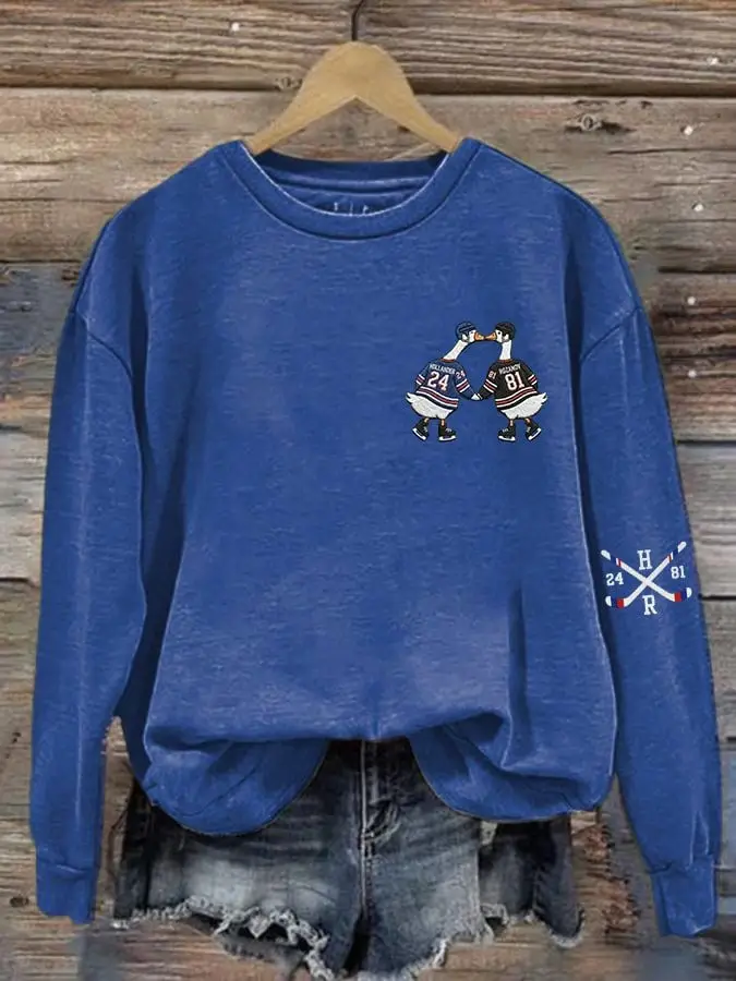 Heated Rivalry Sweatshirt Rozanov 81 Hollander 24 LGBT Gay Hockey Romance Fan Apparel
