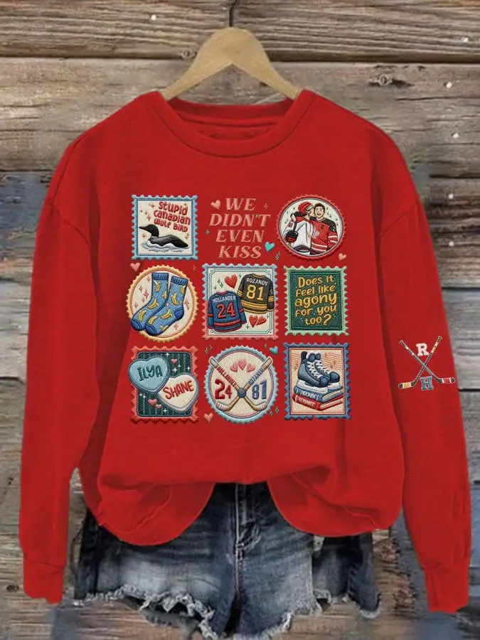 Heated Rivalry Sweatshirt Rozanov 81 Hollander 24 Romance Ice Hockey Fan Clothing Heated Rivalry Sweatshirt Rozanov 81 Hollander 24 Romance Ice Hockey Fan Clothing - Image 1