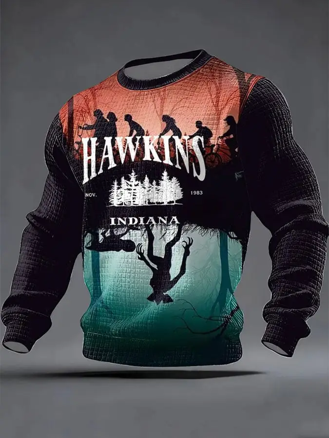 Hellfire Club Stranger Things Merch Sweatshirt Hawkins Indiana Stranger Things Apparel Gifts Hellfire Club Stranger Things Merch Sweatshirt Hawkins Indiana Stranger Things Apparel Gifts - Image 1