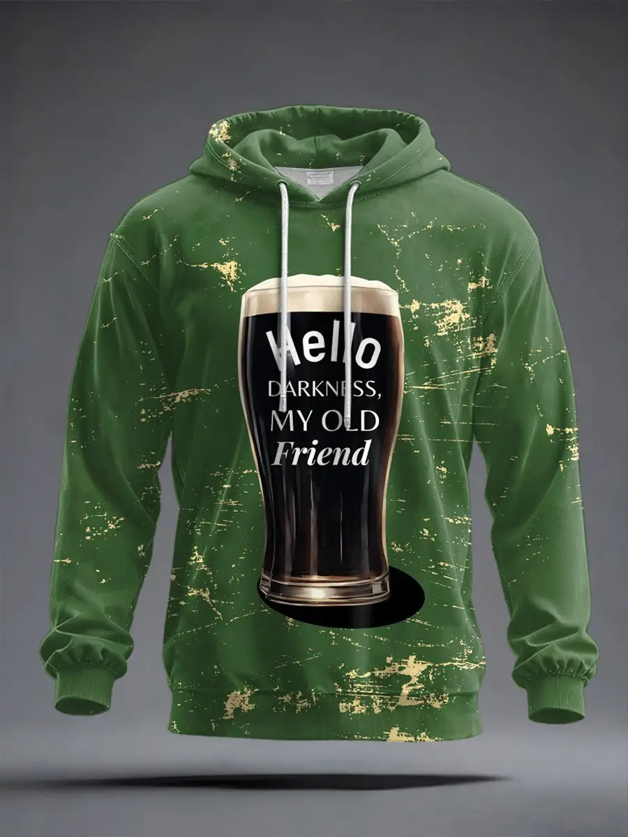 Hello Darkness My Old Friend Hoodie Irish Dark Beer Graphic Funny St Patrick Day Gift Hello Darkness My Old Friend Hoodie Irish Dark Beer Graphic Funny St Patrick Day Gift - Image 1