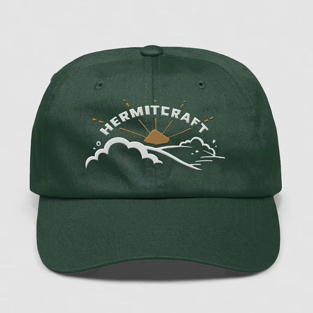 Hermitcraft Merch Forest Green Sunrise Hat Embroidered Gift For Dudes -WearandDecor