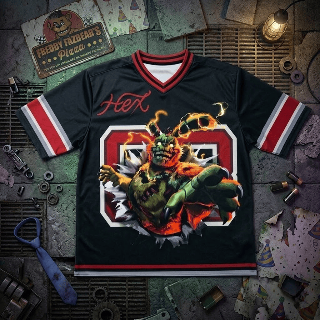 Hex Five Nights At Freddy's Fazbear Springtrap Jerseys 2026 Birthday Gift For Son