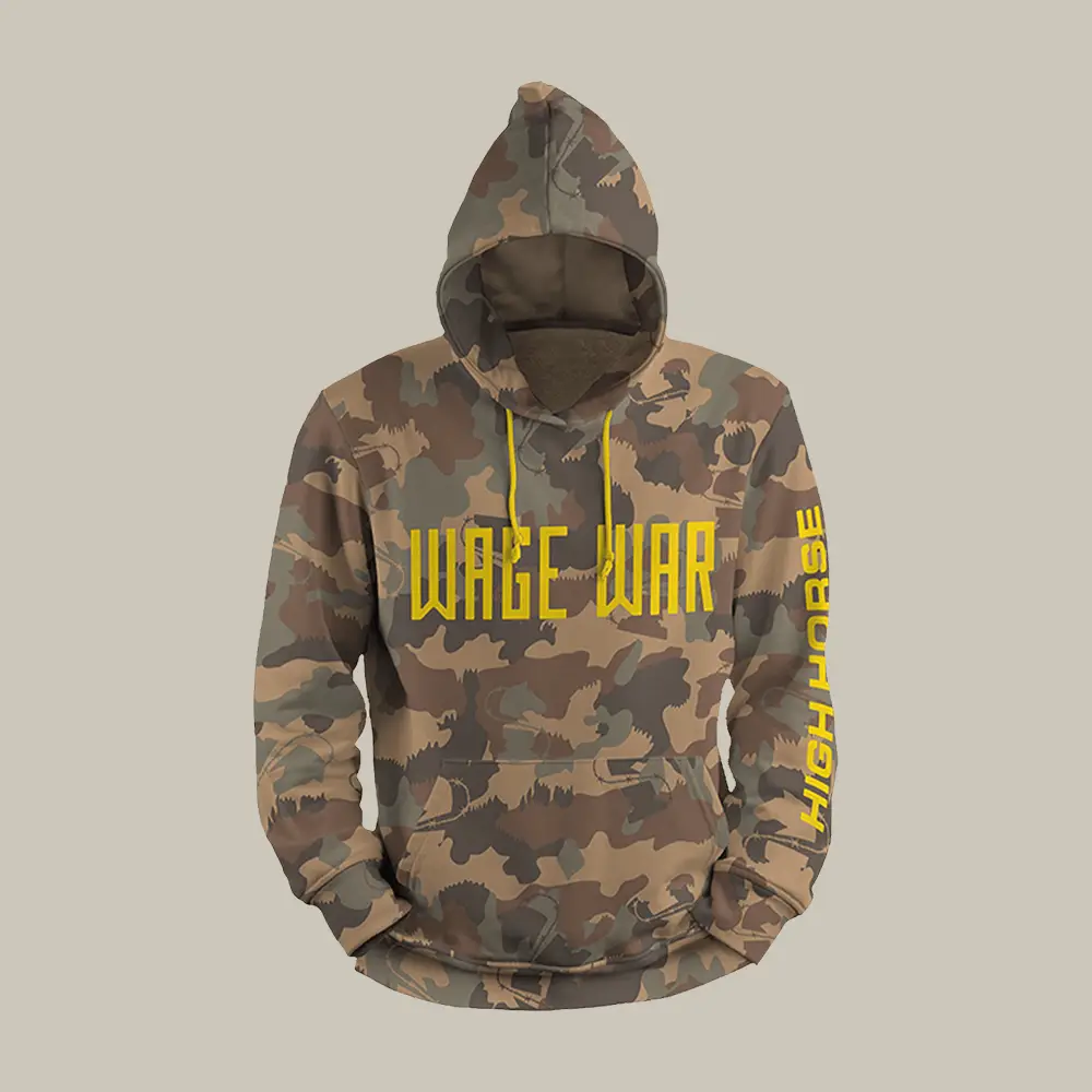 High Horse Wage War Camo Hoodie Metalcore Music Band Wage War Merch Fan Gift For Boyfriend High Horse Wage War Camo Hoodie Metalcore Music Band Wage War Merch Fan Gift For Boyfriend - Image 1