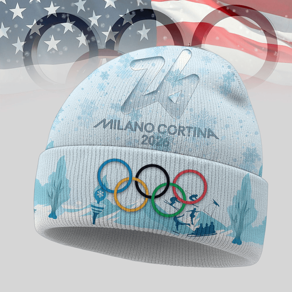 Hockey Team USA 2026 Olympics Beanie Milano Cortina 2026 Winter Olympic Merch Fan Gift