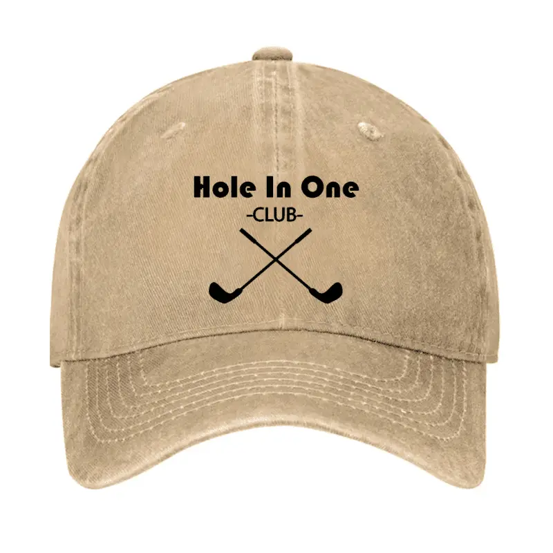 Hole In One Club Cap Sarcastic T-Shirt for Men – Humorous Graphic Tee