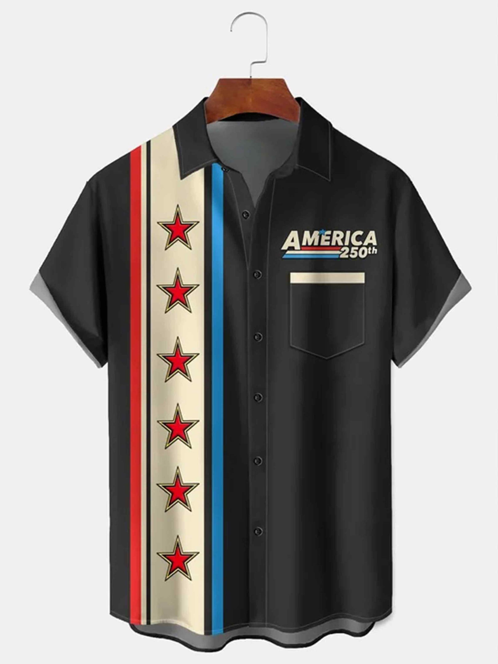 Holiday America 250th Button Shirt Independence Day Clothes Gifts For Him Holiday America 250th Button Shirt Independence Day Clothes Gifts For Him - Image 1