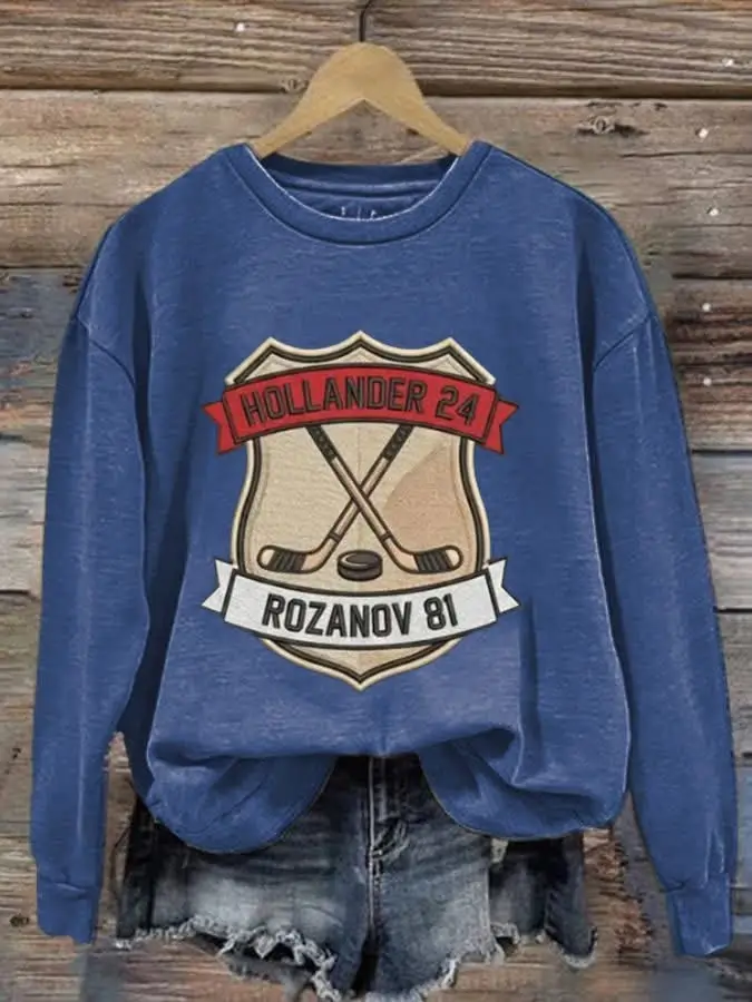 Hollander 24 And Rozanov 81 Sweatshirt Heated Rivalry Game Changers Hockey Romance Merch