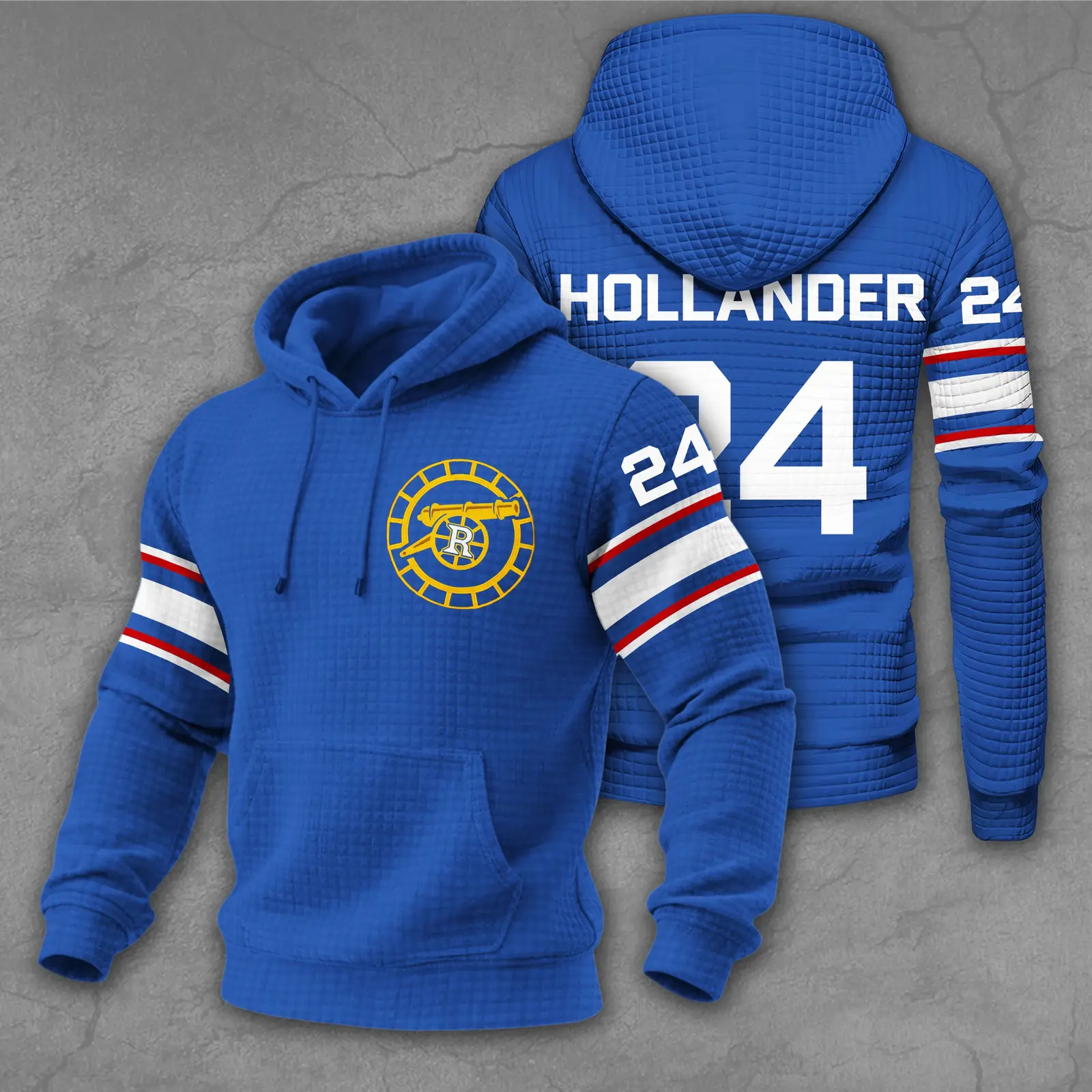 Hollander Heated Rivalry Merch Hollander 24 Waffle Hoodie Gift For Him Her