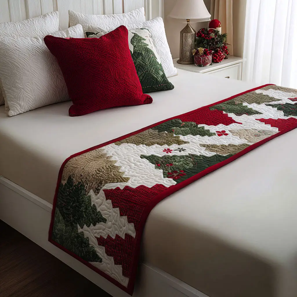 Holly Starlight Quilted Bed Runner Holly Starlight Glow Christian Family Gift