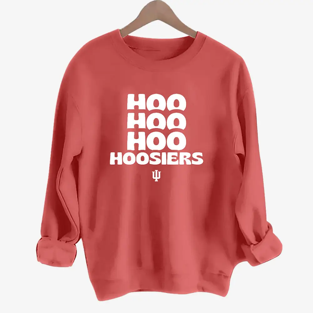 Hoo Hoo Hoo Hoosiers Sweatshirt Indiana Hoosier Merch Football Themed Gifts