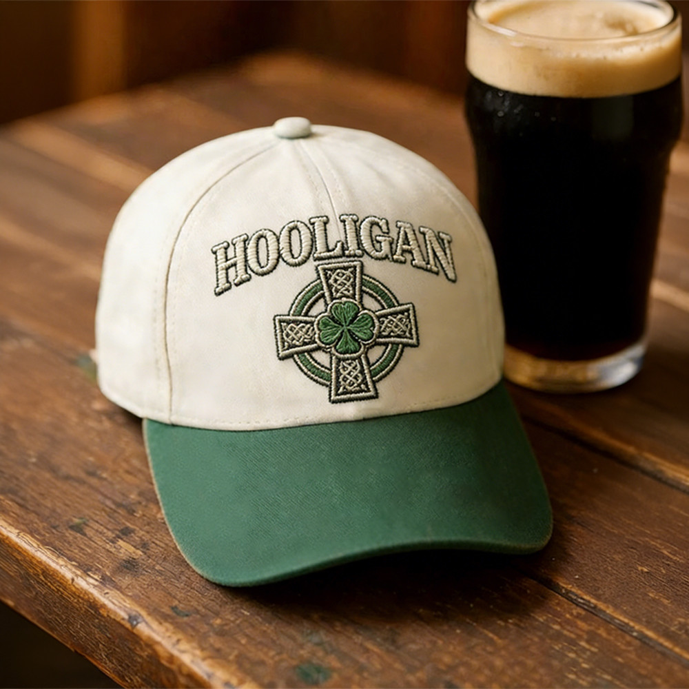 Hooligan Celtic Cross Hat St Patrick's Day Baseball Cap Best Gift For Saint Patricks Day