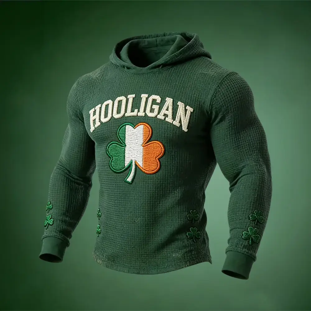Hooligan St Patrick's Day Hoodie Happy Saint Patrick's Day Hooded Sweatshirt