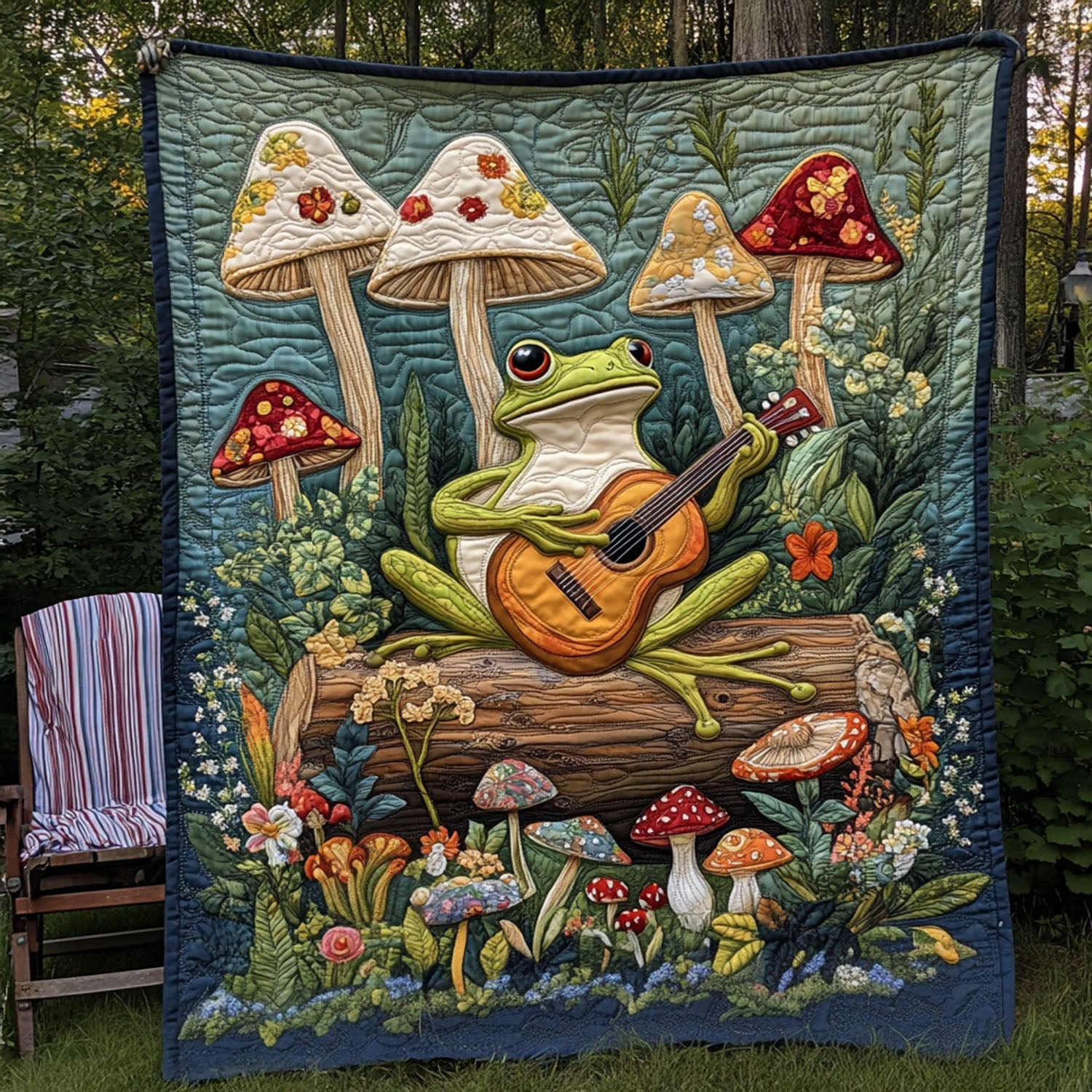 Hop and Play Quilted Blanket Christmas Holiday Presents For Bear Lovers Hop and Play Quilted Blanket Christmas Holiday Presents For Bear Lovers - Image 1