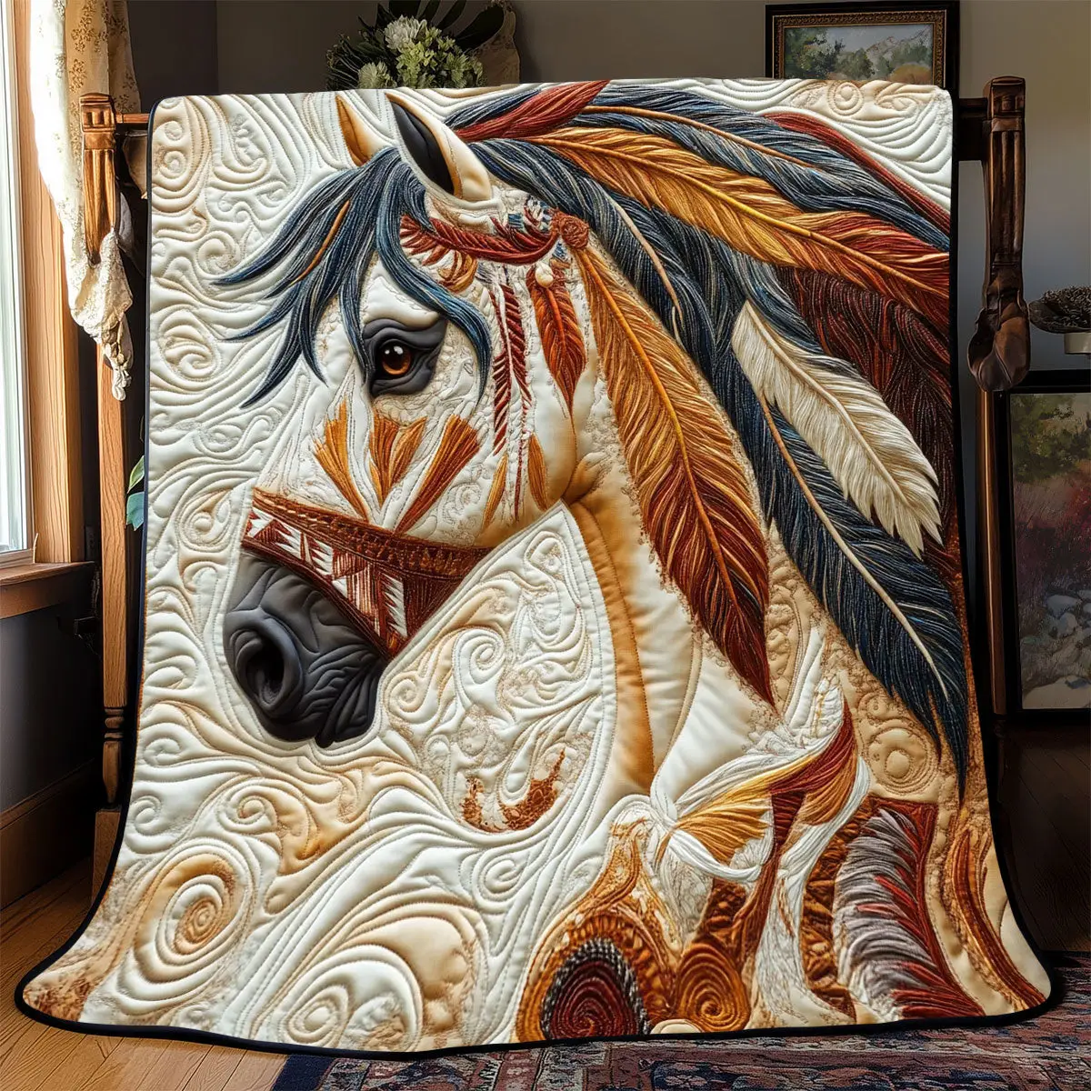 Horse Quilt Best Throw Blanket Good Gifts For Mother In Law